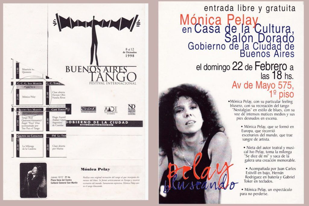 Prensa de Monica Pelay, cantante argentina con base en Barcelona