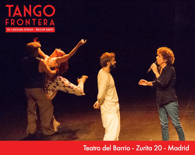 Monica Pelay en obra teatral Tango Frontera
